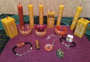 Practice of using runic candles